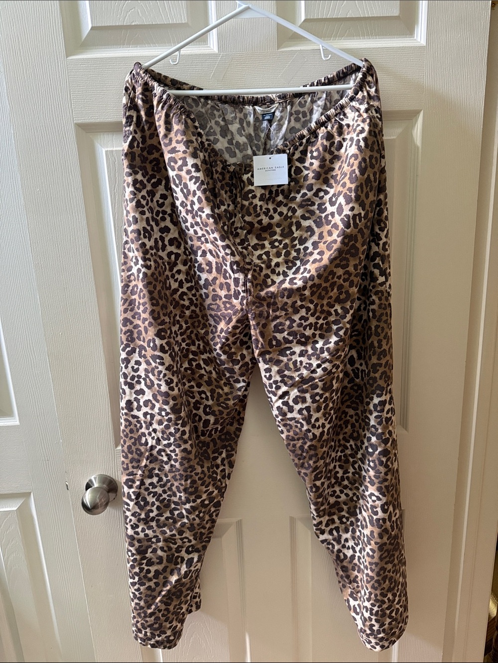 American Eagle Leopard Print Lounge Pants